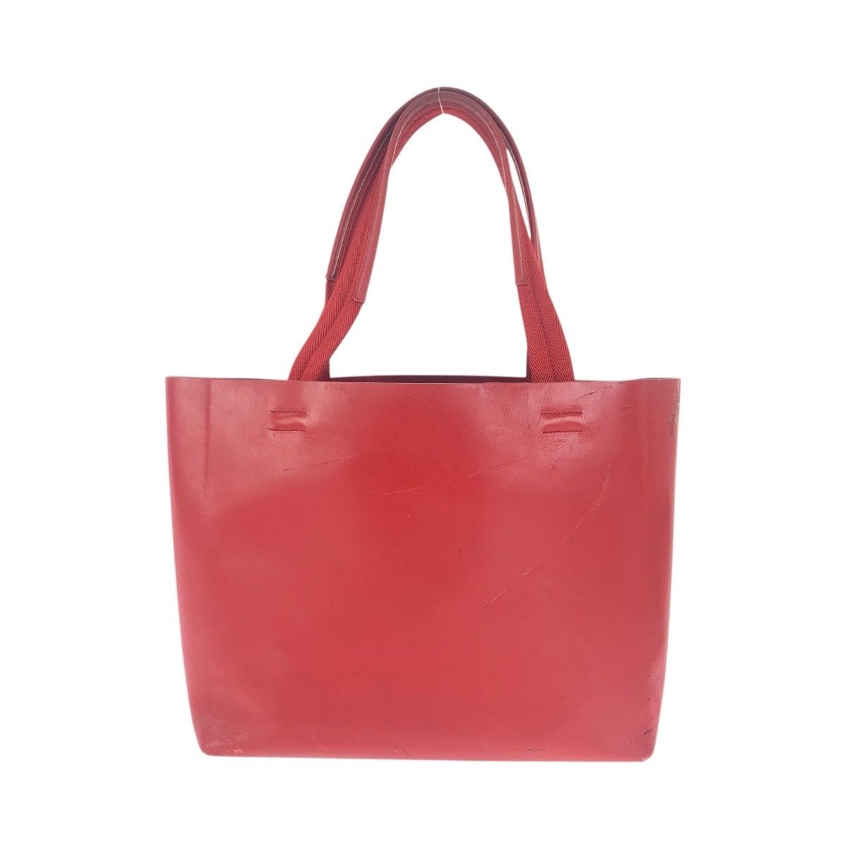 100%正規品 PRADA レザー トートバッグ レッド 未使用PRADA プラダ 