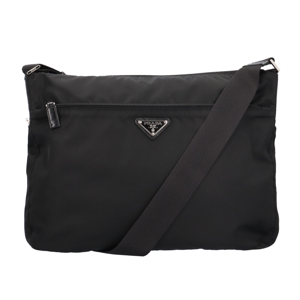 プラダ ショルダーバッグ ナイロン ブラック ユニセックス PRADA  中古