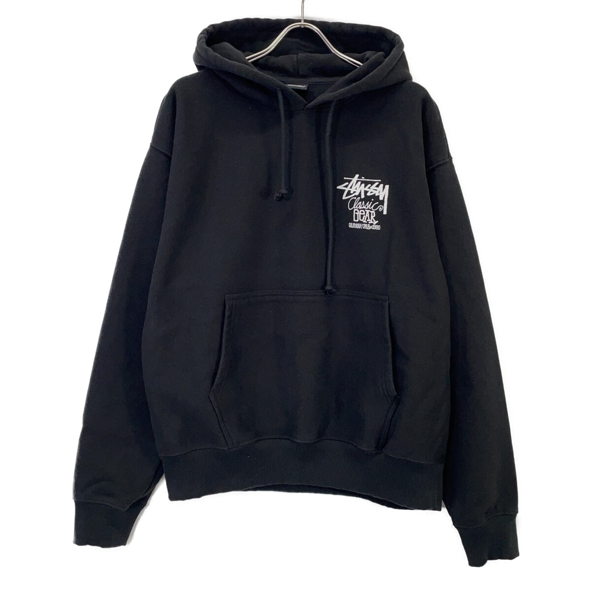 ステューシー ブラック  1925084 25SS CLASSIC GEAR HOODIE L