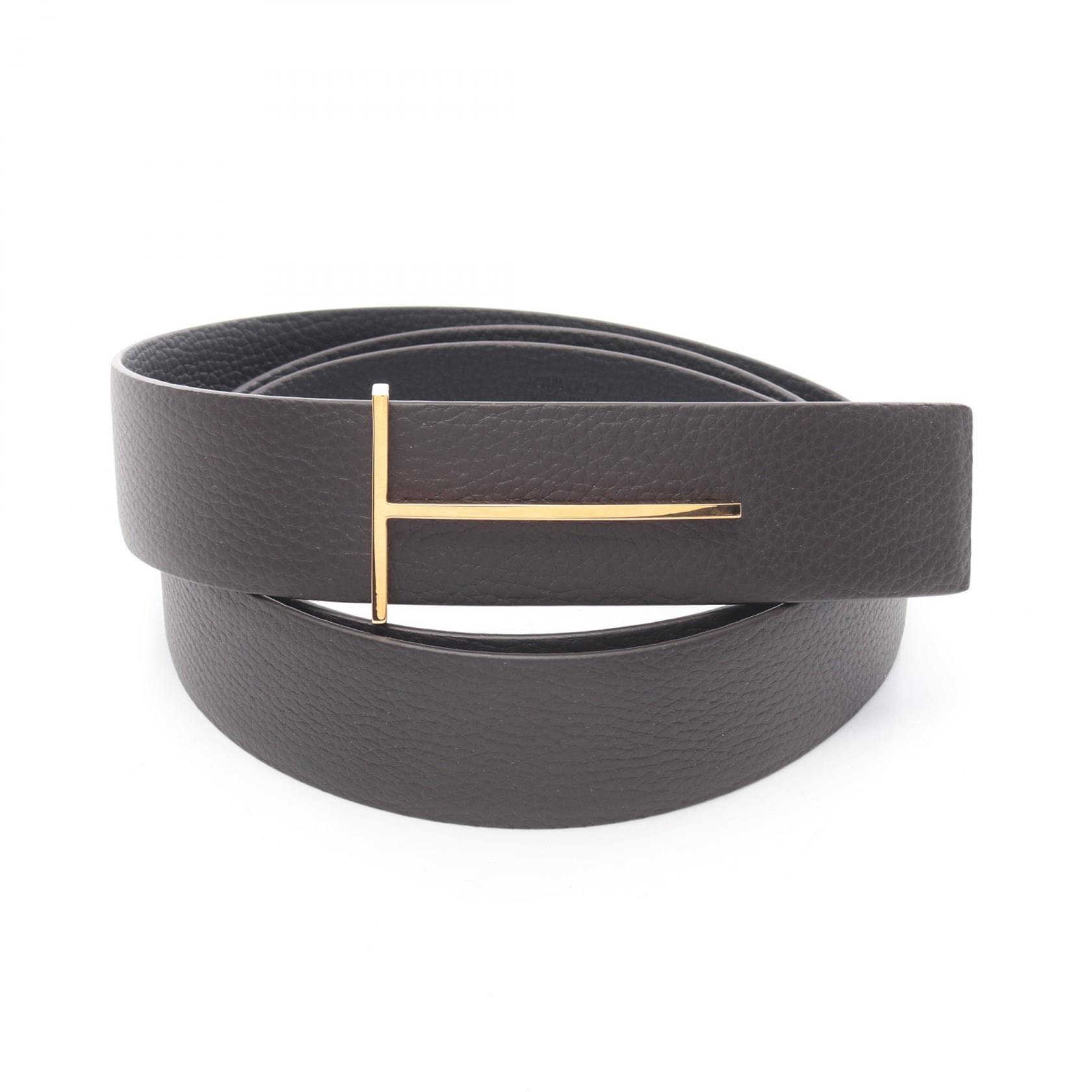 トムフォード TOM FORD Slim T リバーシブル ベルト 衣料品 レザー メンズ ブラウン系 / ブラック系 TB331LCL236GENB105 【新品】