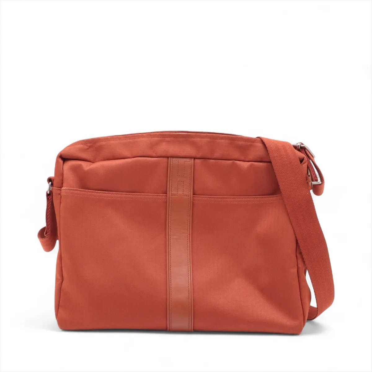 ■美品 エルメス アカプルコバサス トワルシェブロンショルダーバッグ