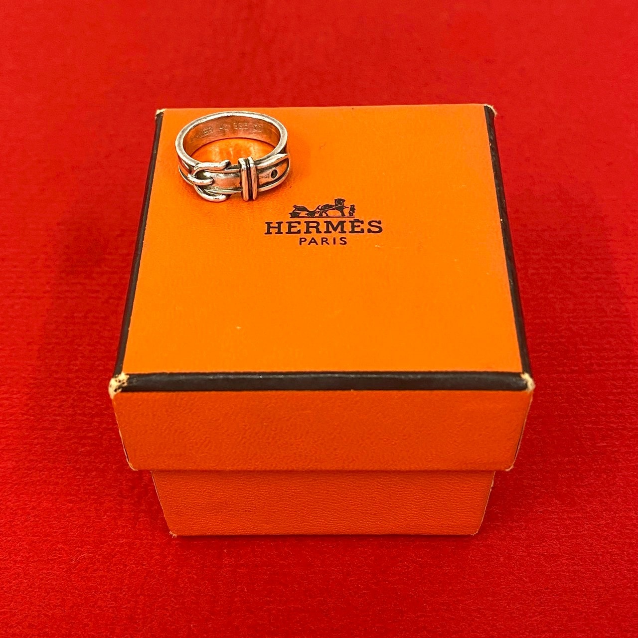 HERMES エルメス サンチュール シルバー925 リング・指輪 10号 シルバー
 90503