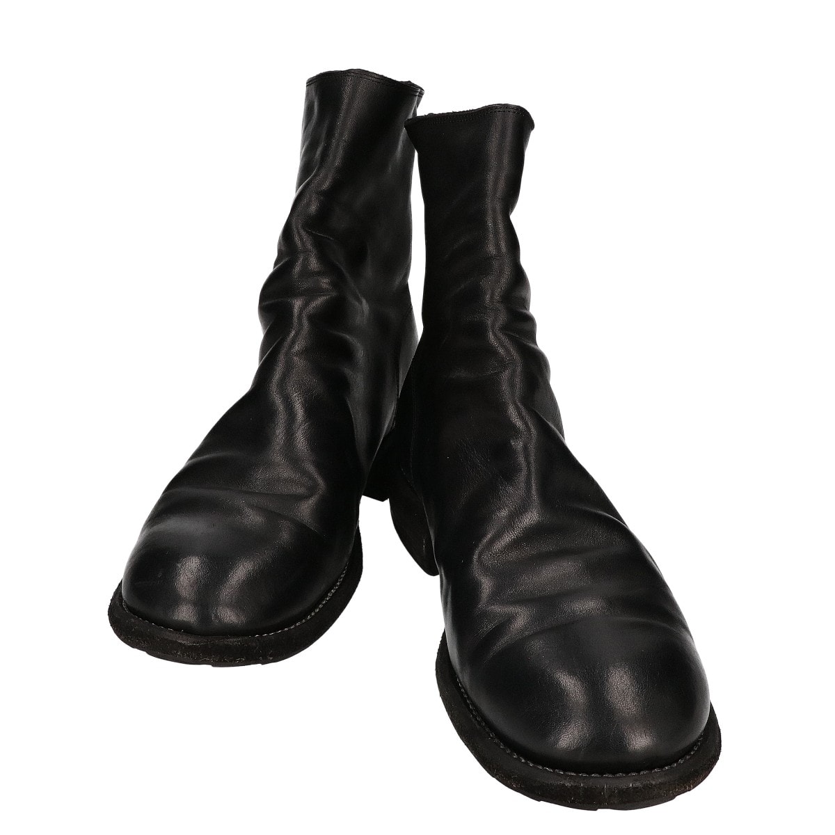 グイディ 【美品】986X HORSE FULL GRAIN BACK ZIP BOOTS バックジップブーツ 44