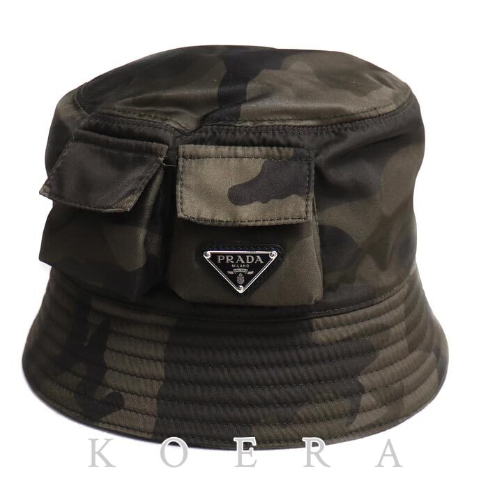 PRADA プラダ Re-Nylon バケット ハット 迷彩 2HC350 2CYT IC XL ユニセックス【中古】【美品】