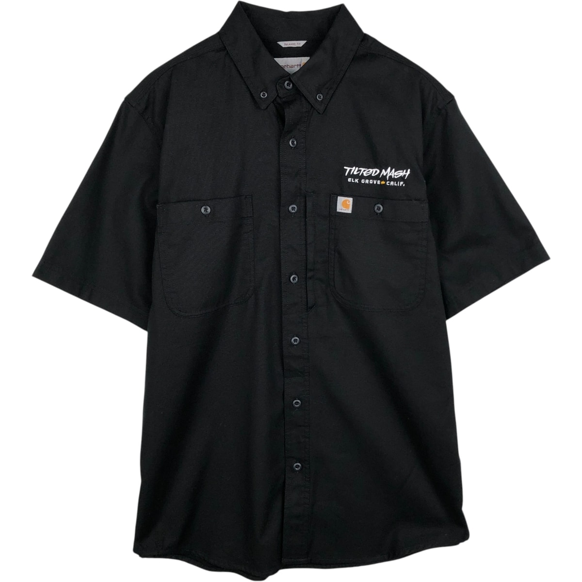 古着 カーハート Carhartt RELAXED FIT ボタンダウン 半袖 ワークシャツ メンズL相当/eaa632752