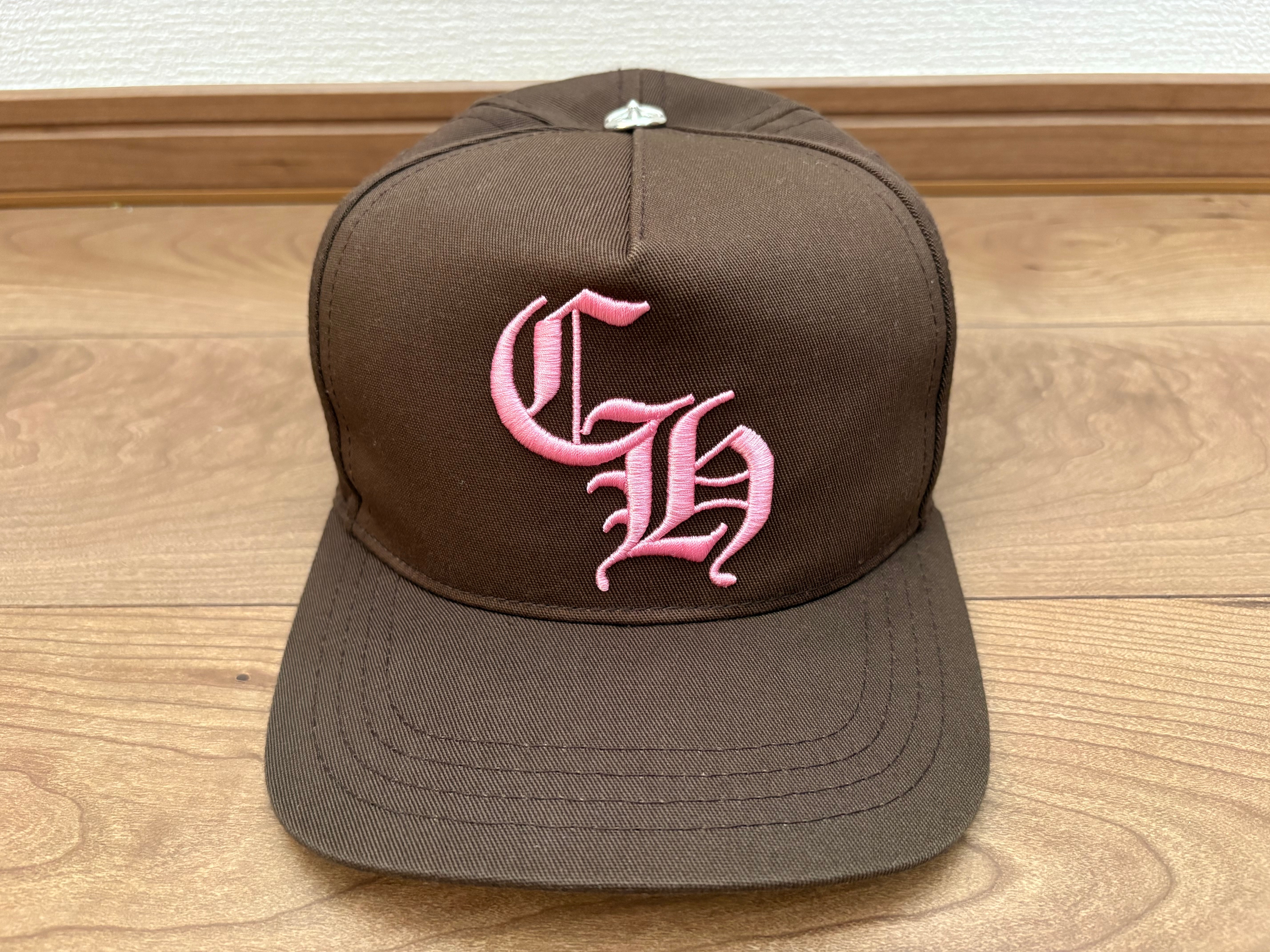 Chrome Hearts Baseball Cap 5 Panel CH "Brown/Pink"