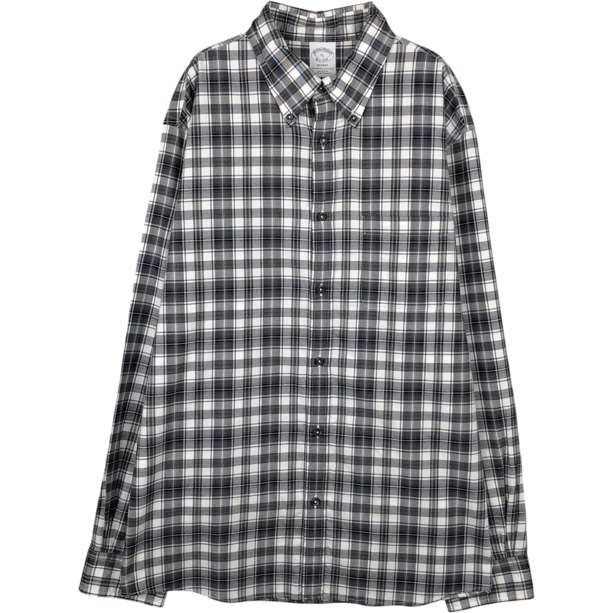 古着 ブルックスブラザーズ Brooks Brothers Est.1818 REGENT 長袖 ボタンダウンチェックシャツ メンズXL相当/eaa652108