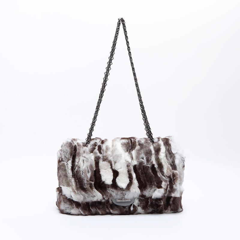 シャネル CHANEL 23番台 2.55 ダブルフラップ ラビットファー ショルダーバッグ【中古】