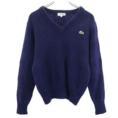LACOSTE 長袖 Vネック ウールブレンド セーター