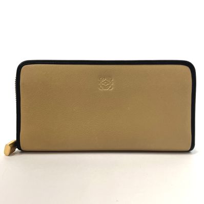 ロエベ 長財布 アナグラム ベージュ