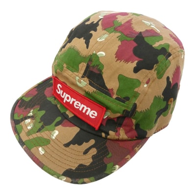 Supreme シュプリーム 17SS Military Camp Cap Swiss Camo スイス カモフラージュ 迷彩柄 ボックスロゴ ミリタリー 帽子 キャップ マルチカラー系【中古】