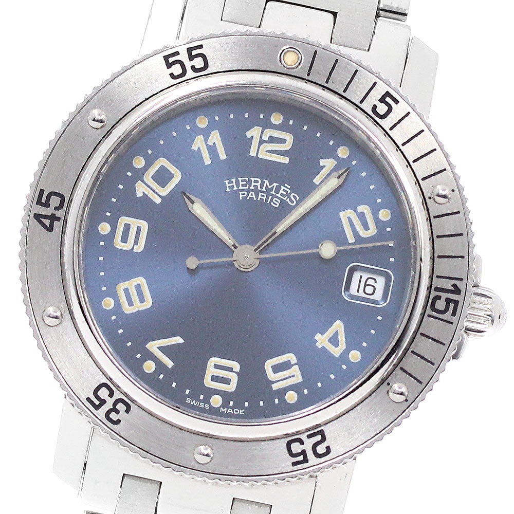 エルメス クリッパー ダイバー デイト CL7.710 メンズ 【中古】