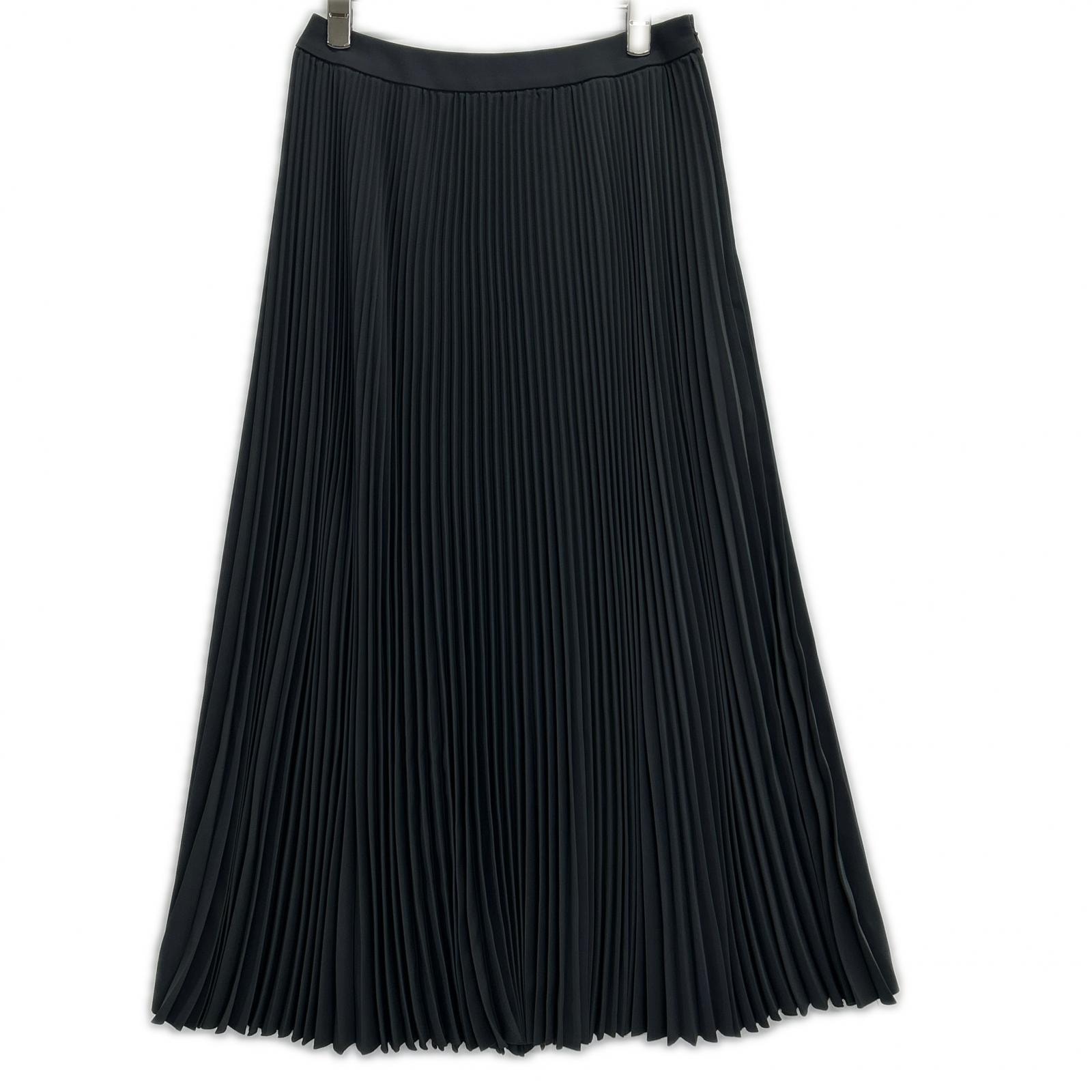 グラフペーパー グレー Satin Pleats Skirt 0 0