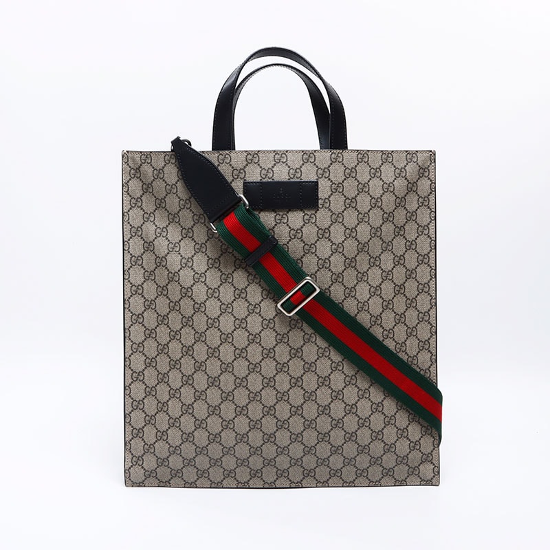 グッチ GUCCI GGキャンバス GGスプリーム シェリーライン ハンドバッグ【中古】