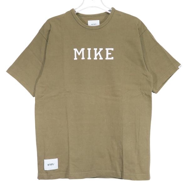 WTAPS ダブルタップス 21SS ACADEMY/SS/COTTON 211ATDT-CSM14 アカデミー ショートスリーブ コットン Tシャツ MIKE オリーブドラブ カットソー 半袖 サイズ02(M)