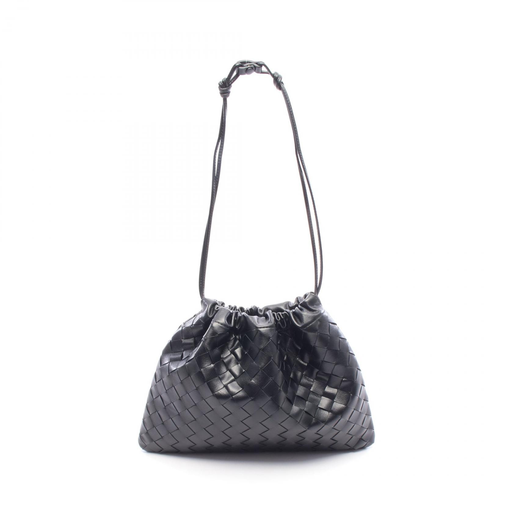 ボッテガヴェネタ BOTTEGA VENETA DUST BAG イントレチャート ショルダーバッグ バッグ レザー レディース ブラック系 796728V3IV18425 【新品】