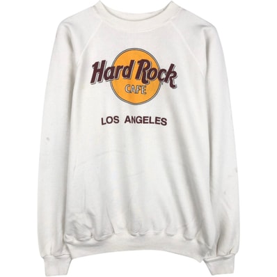 古着 80年代 ヘインズ Hanes 青タグ HARD ROCK CAFE ハードロックカフェ アドバタイジング スウェットシャツ トレーナー USA製 メンズL相当 ヴィンテージ/eaa672243