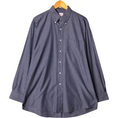 古着 ブルックスブラザーズ Brooks Brothers Est.1818 長袖 ボタンダウンストライプシャツ メンズL相当/eaa574227