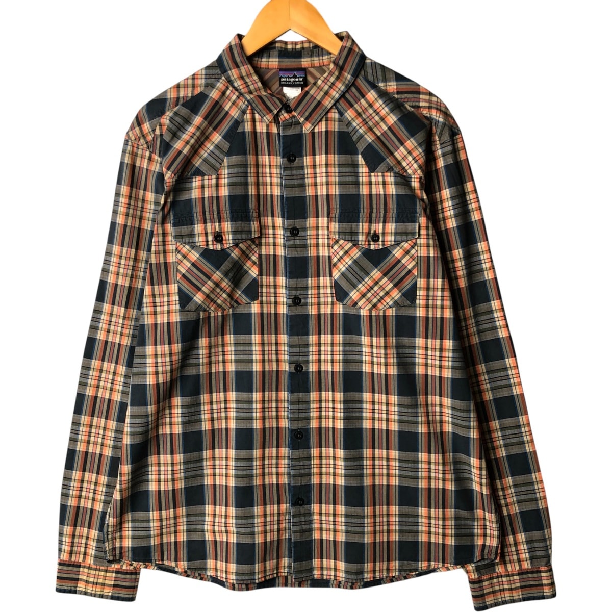 古着 パタゴニア Patagonia ORGANIC COTTON オーガニックコットン 長袖 コットンチェックシャツ メンズL相当/eaa570044