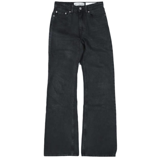 OUR LEGACY アワーレガシー 24SS ポルトガル製 Boot Cut Washed Black Denim ブーツカットウォッシュドデニムパンツ W2245BW 24 ブラック ジップフライ ジーンズ ボトムス g28236