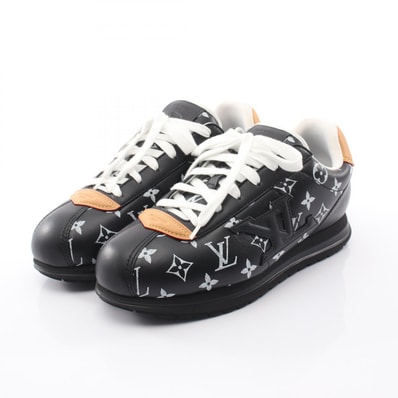 ルイ・ヴィトン LOUIS VUITTON LV バターソフト スニーカー 靴 レザー メンズ ブラック系 【中古】