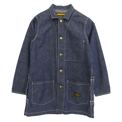 NEIGHBORHOOD ネイバーフッド デニムジャケット 19SS 191ARNH-JKM01 DEALER C-COAT デニム カバーオール ジャケット インディゴブルー系 S【中古】
