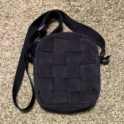 Supreme Woven Shoulder Bag "Black" (23SS)