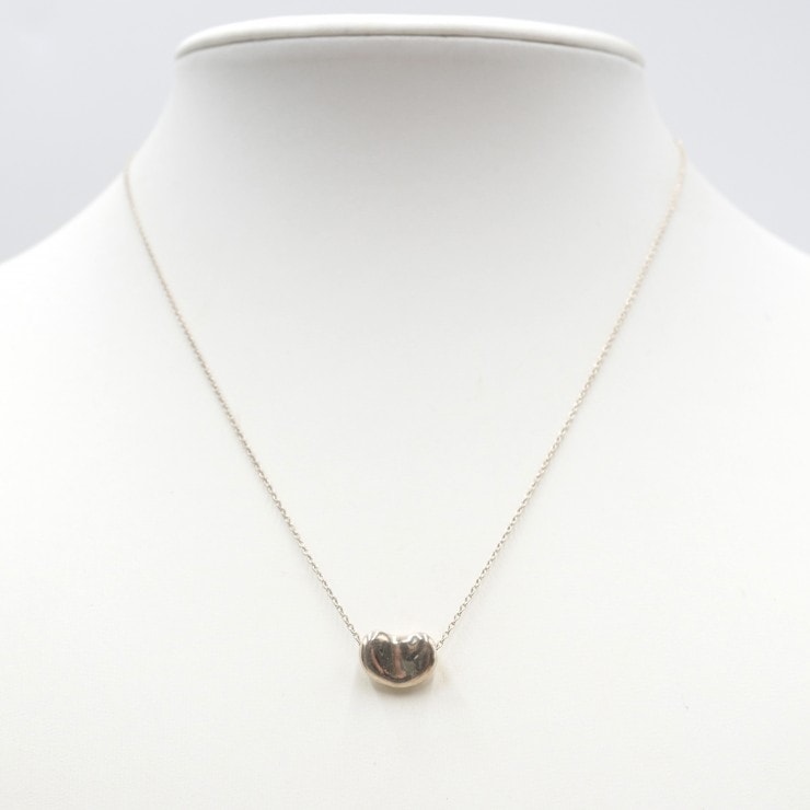 TIFFANY&Co.(ティファニー)エルサ・ペレッティ ビーン ネックレス ペンダント シルバー SV925 レディース チェーン44.5cm【中古】