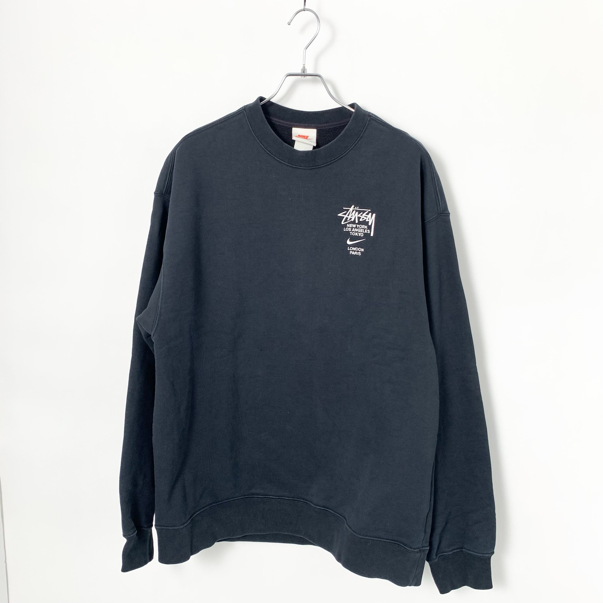 Nike x Stussy International Crewneck Sweatshirt (US Size) "Black" DC4198-010