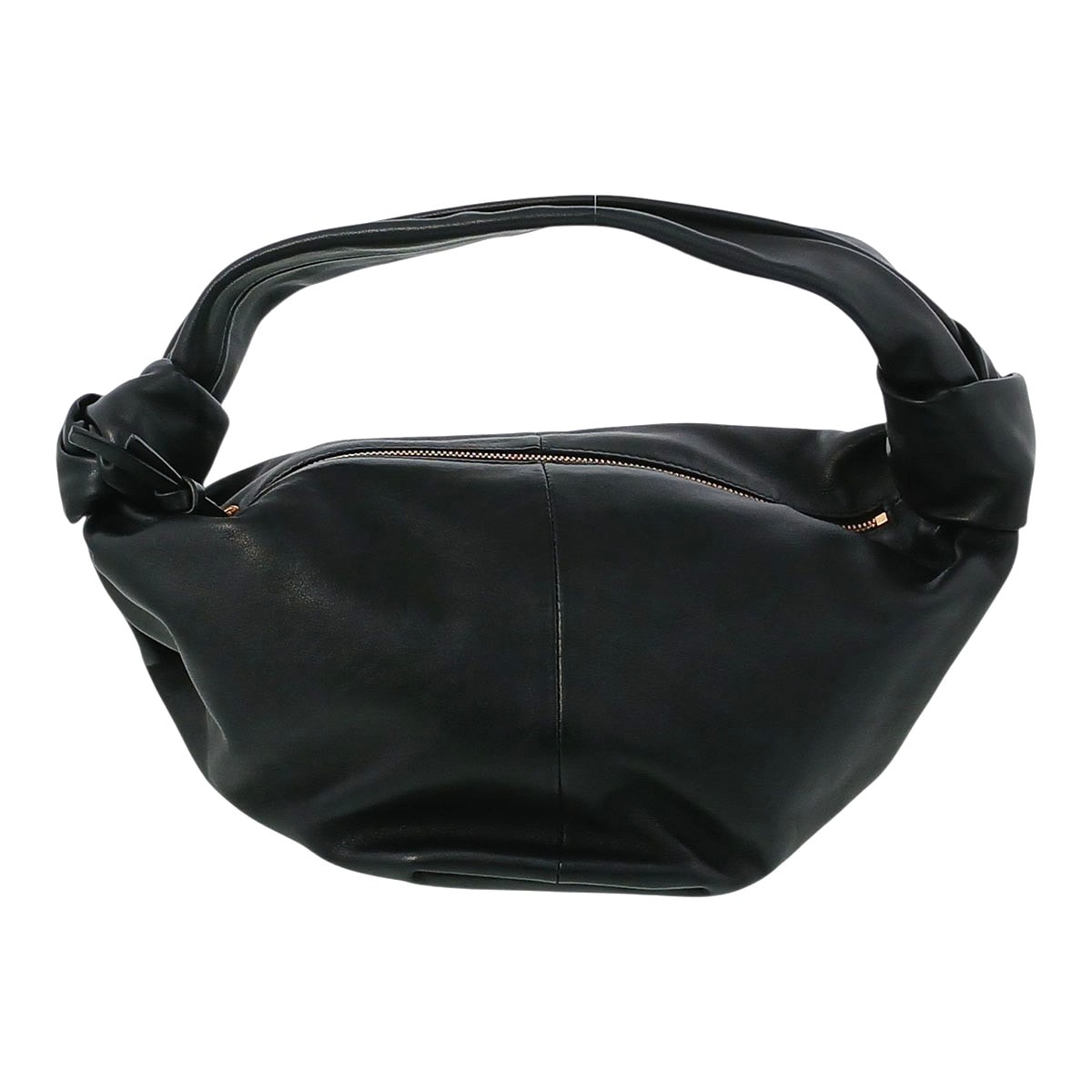BOTTEGAVENETA ボッテガヴェネタ ダブルノット ミニ レザーハンドバッグ ハンドバッグ 629635 レザー ブラック  レディース【中古】