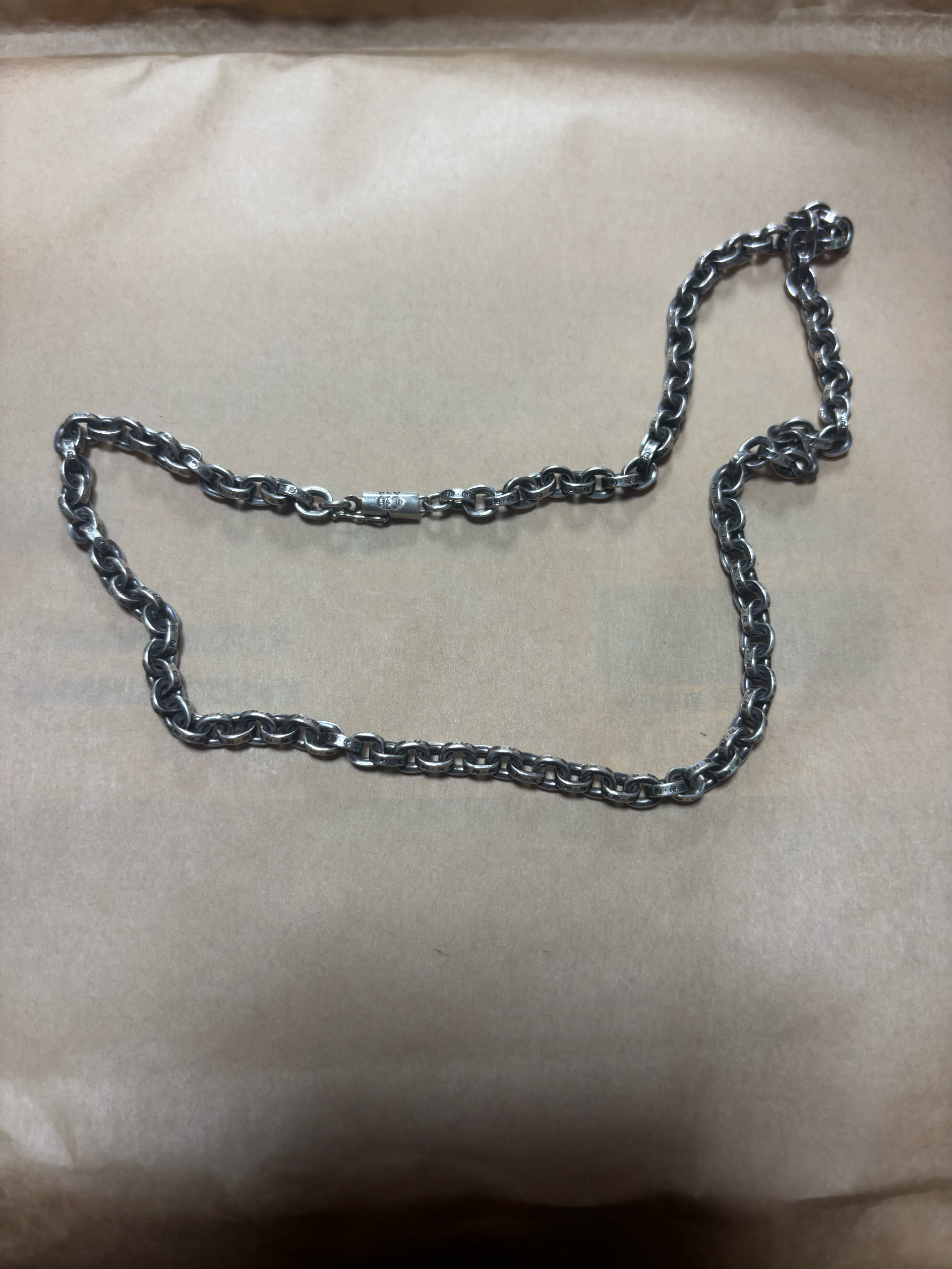 Chrome Hearts Paper Chain Necklace "Silver"