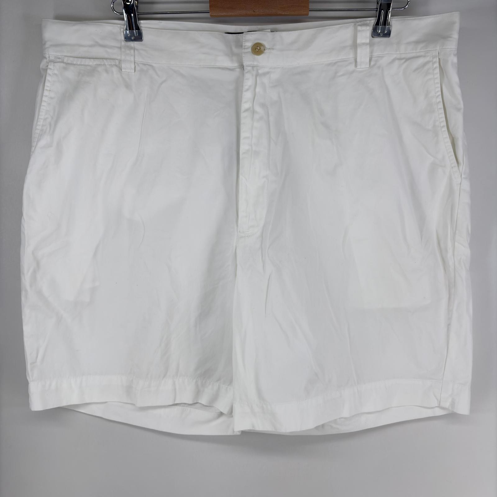 古着 ポロバイラルフローレン Polo by Ralph Lauren パンツ チノ PHILIP SHORT ジップフライ 大きいサイズ W40  ホワイト系 メンズ
