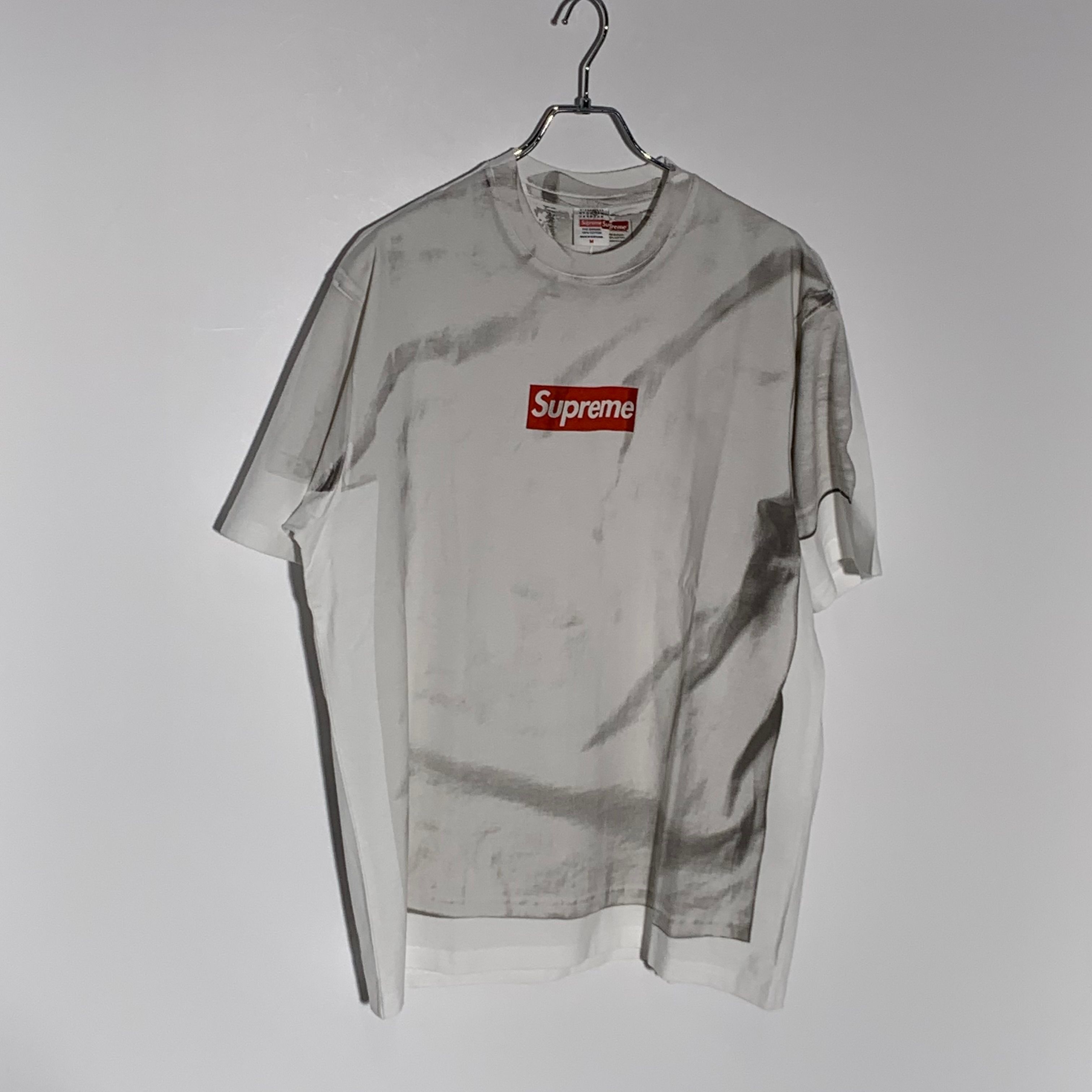 Supreme x MM6 Maison Margiela Box Logo Tee "White"