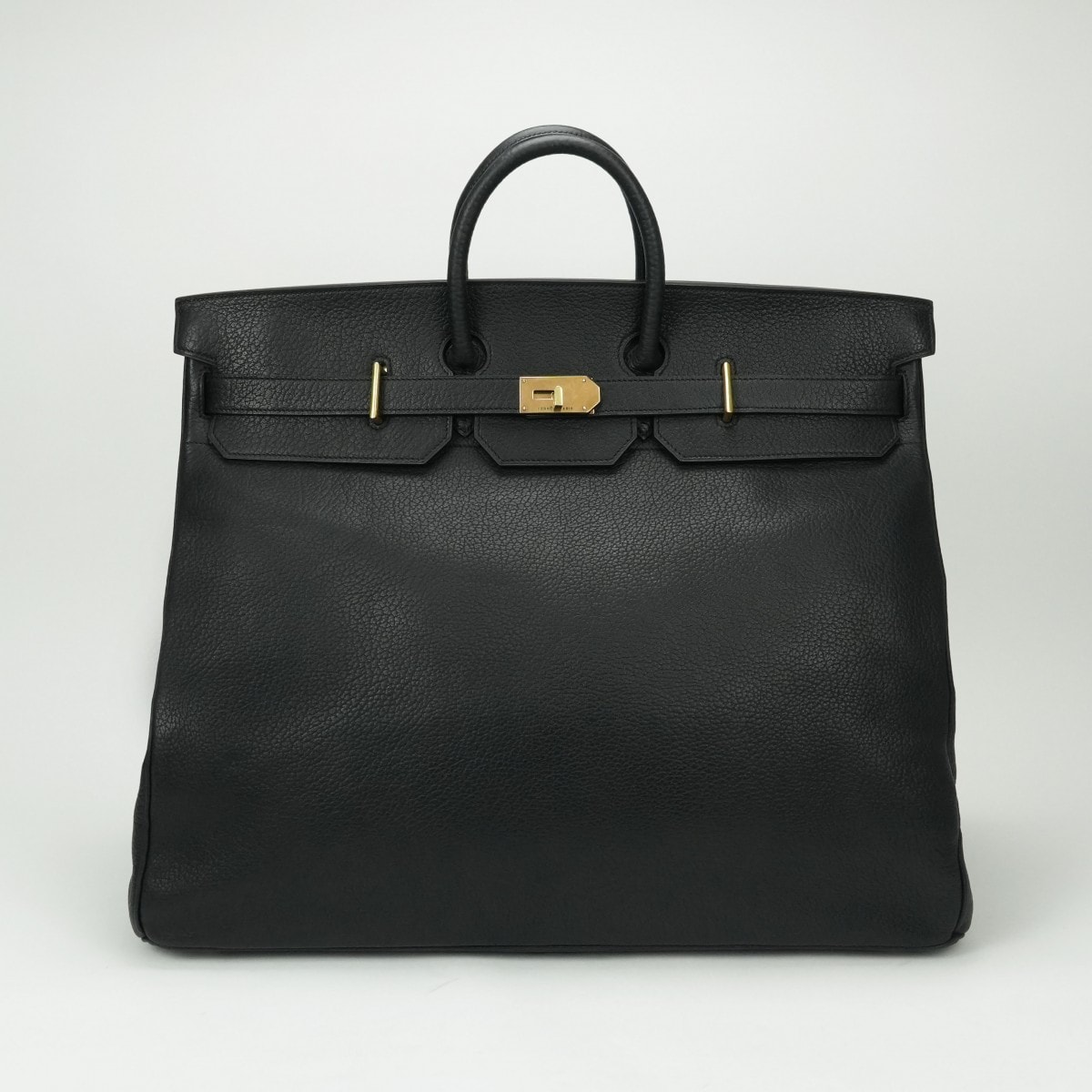 エルメス HERMES オータクロア55 オータクロア 55 バッグ トートバッグ フィヨルド ノワール Noir ブラック Black 黒 ゴールド金具 ハンドバッグ