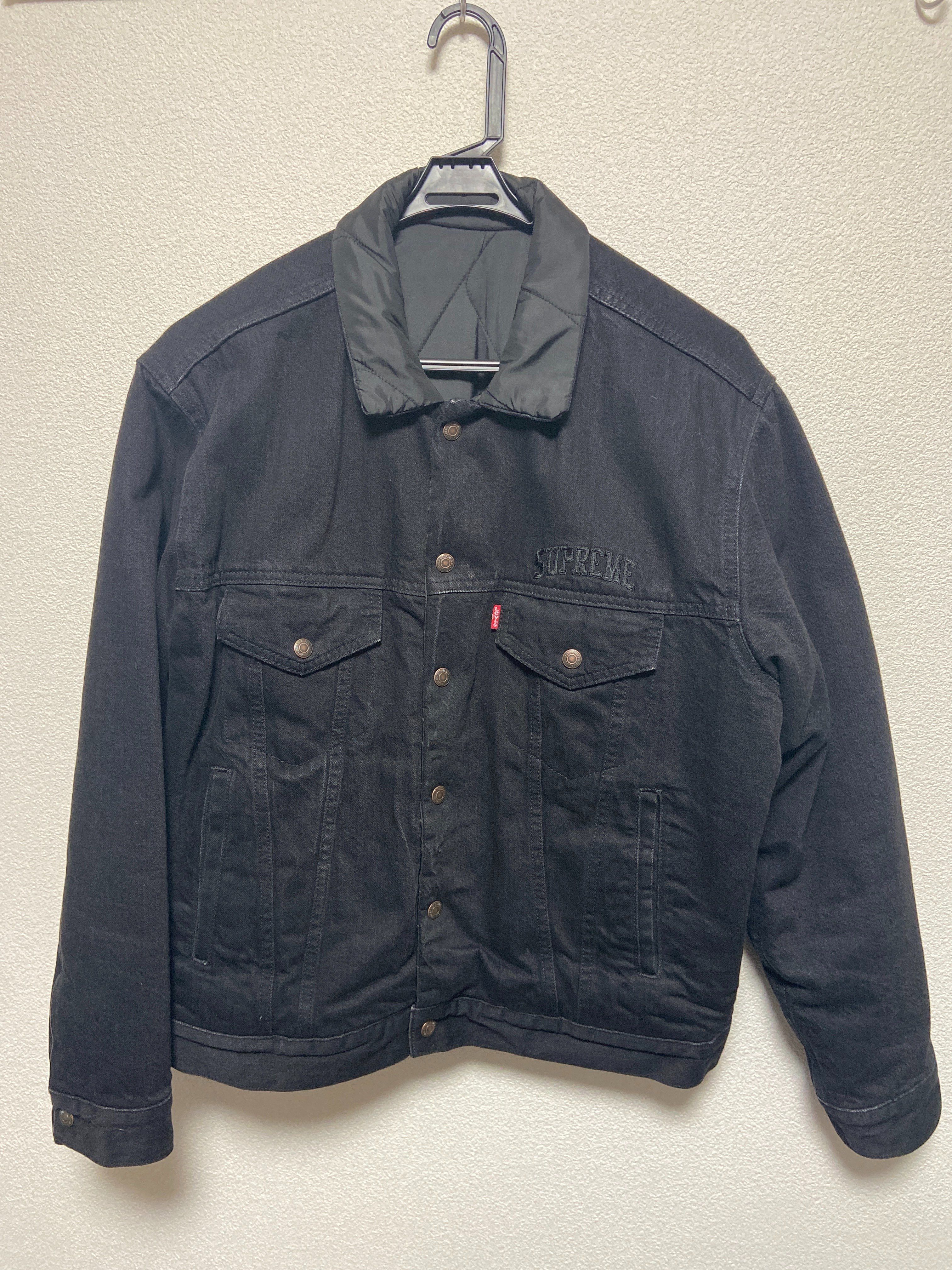 Supreme / LEVI'S Reversible Trucker Jacket "Black"