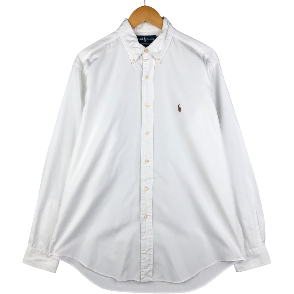 古着 ラルフローレン Ralph Lauren YARMOUTH 長袖 ボタンダウンシャツ メンズL相当/eaa592799