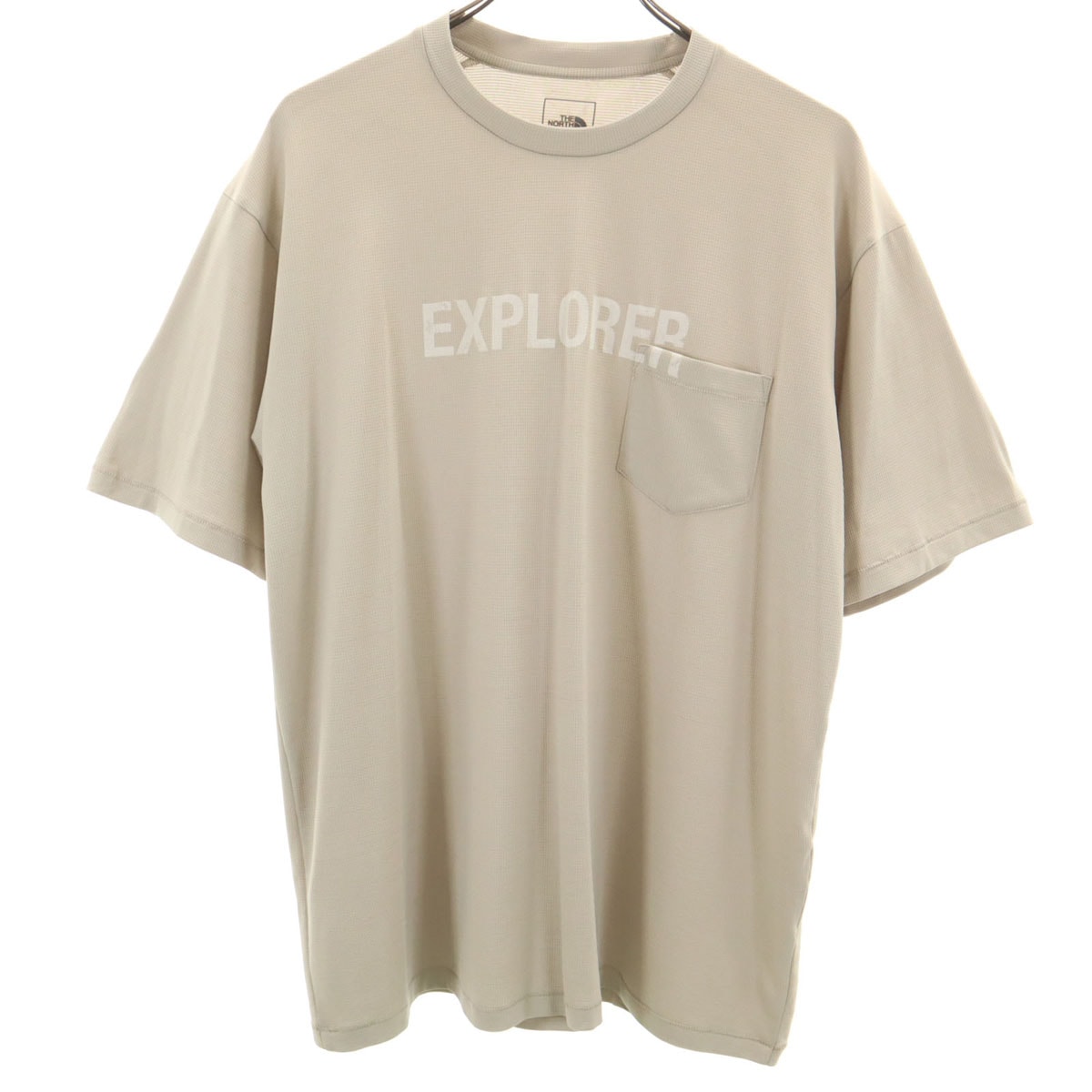 THE NORTH FACE ノースフェイス 半袖 フラッシュドライスリーディー Tシャツ L ベージュ アウトドア NT12205
