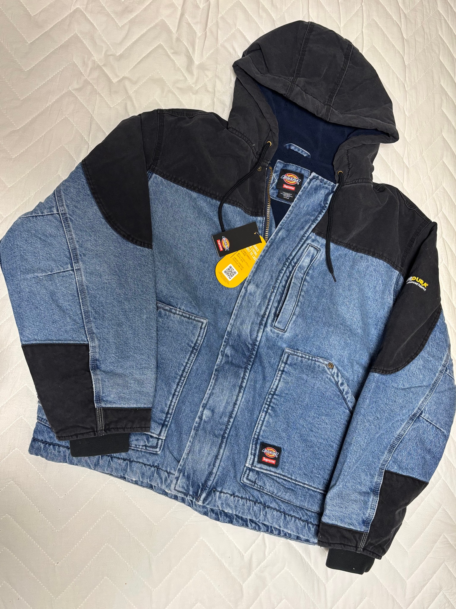 Supreme x Dickies Cordura Hooded Work Jacket "Denim"