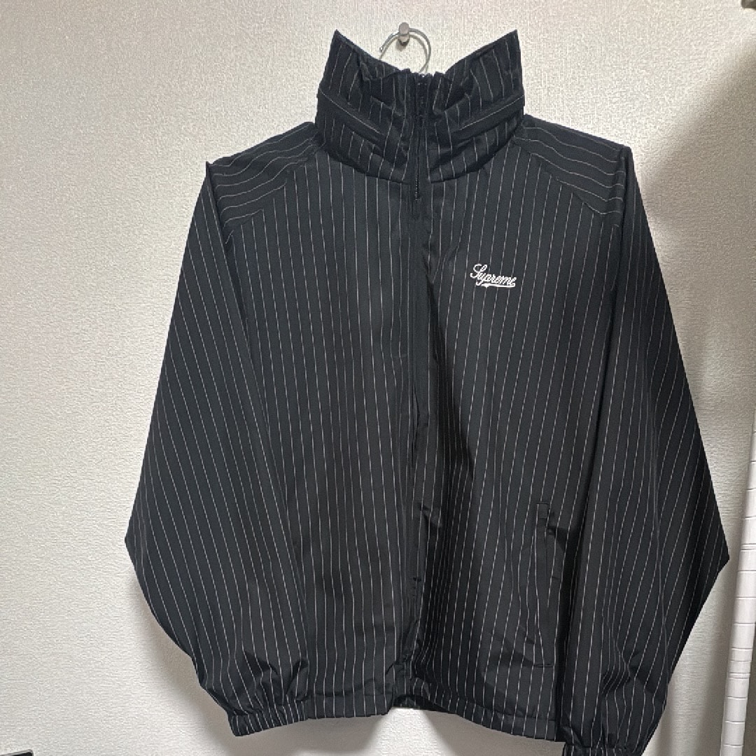 Supreme Reflective Pinstripe Track Jacket "Black"