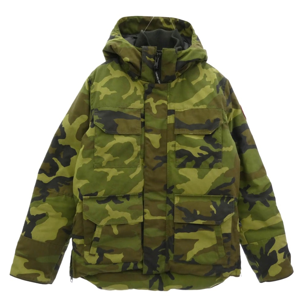 CANADA GOOSE カナダグース ダウンジャケット 4550M MAITLAND PARKA カモ メイトランド パーカ ダウン ジャケット モスグリーン系 M【中古】