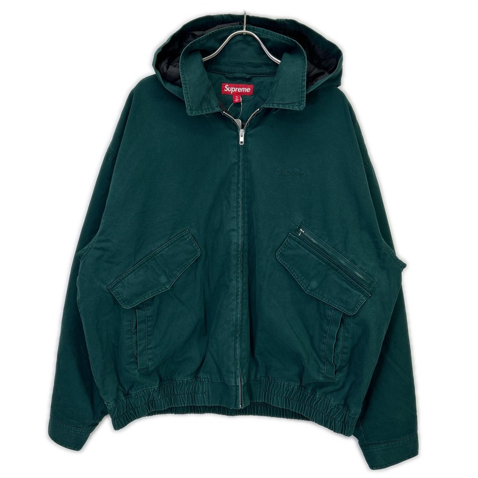 シュプリーム 25AW ダークグリーン Hooded Utility Jacket フーデッドユーティリティジャケット XL