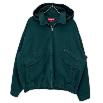 シュプリーム 25AW ダークグリーン Hooded Utility Jacket フーデッドユーティリティジャケット XL
