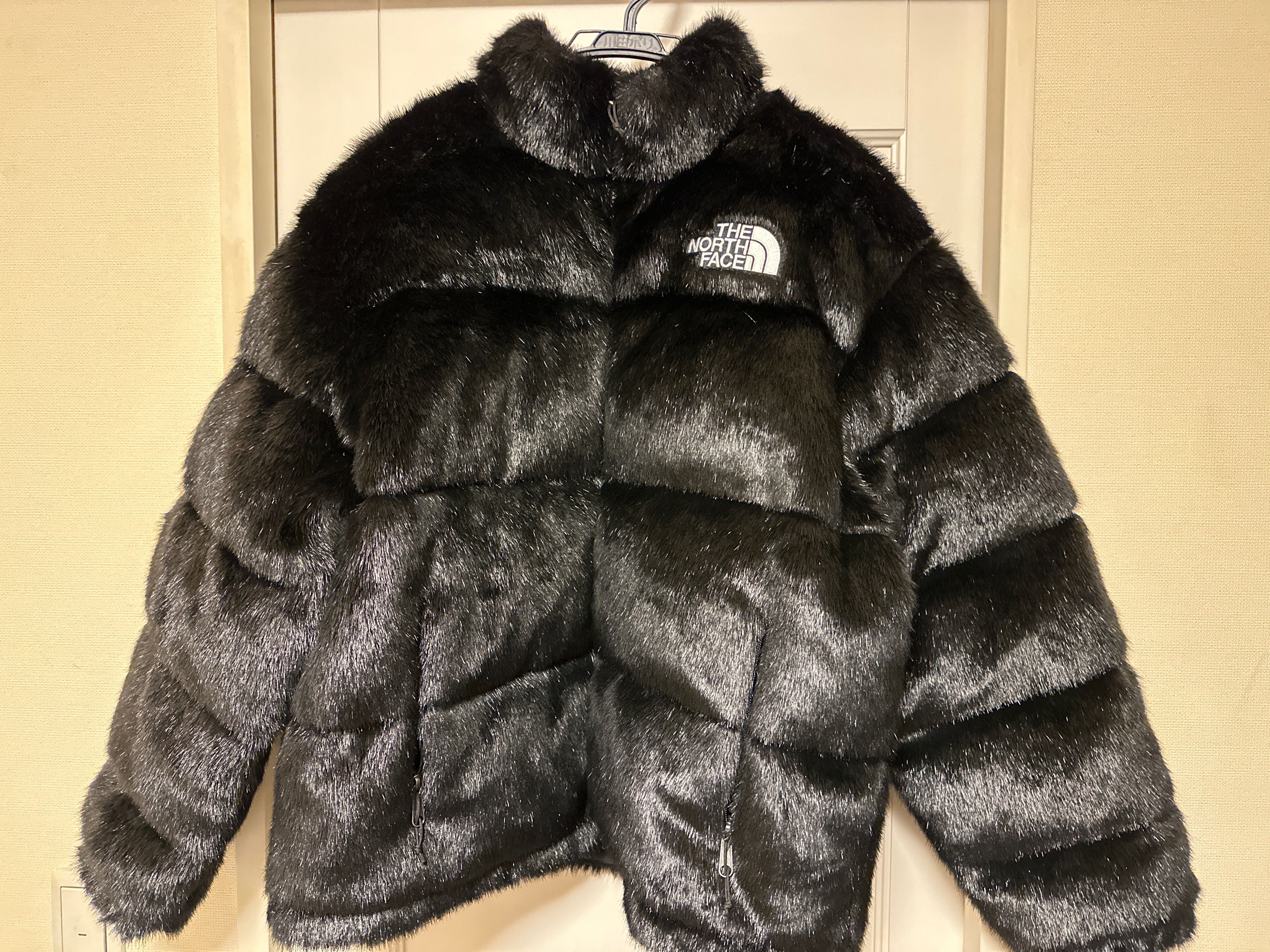 Supreme x The North Face Faux Fur Nuptse Jacket "Black"