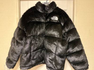 Supreme x The North Face Faux Fur Nuptse Jacket "Black"