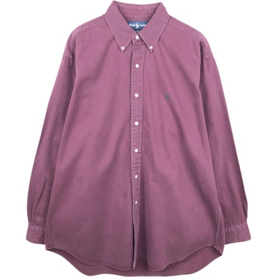 古着 ラルフローレン Ralph Lauren BLAKE 長袖 ボタンダウンシャツ メンズL相当/eaa661022