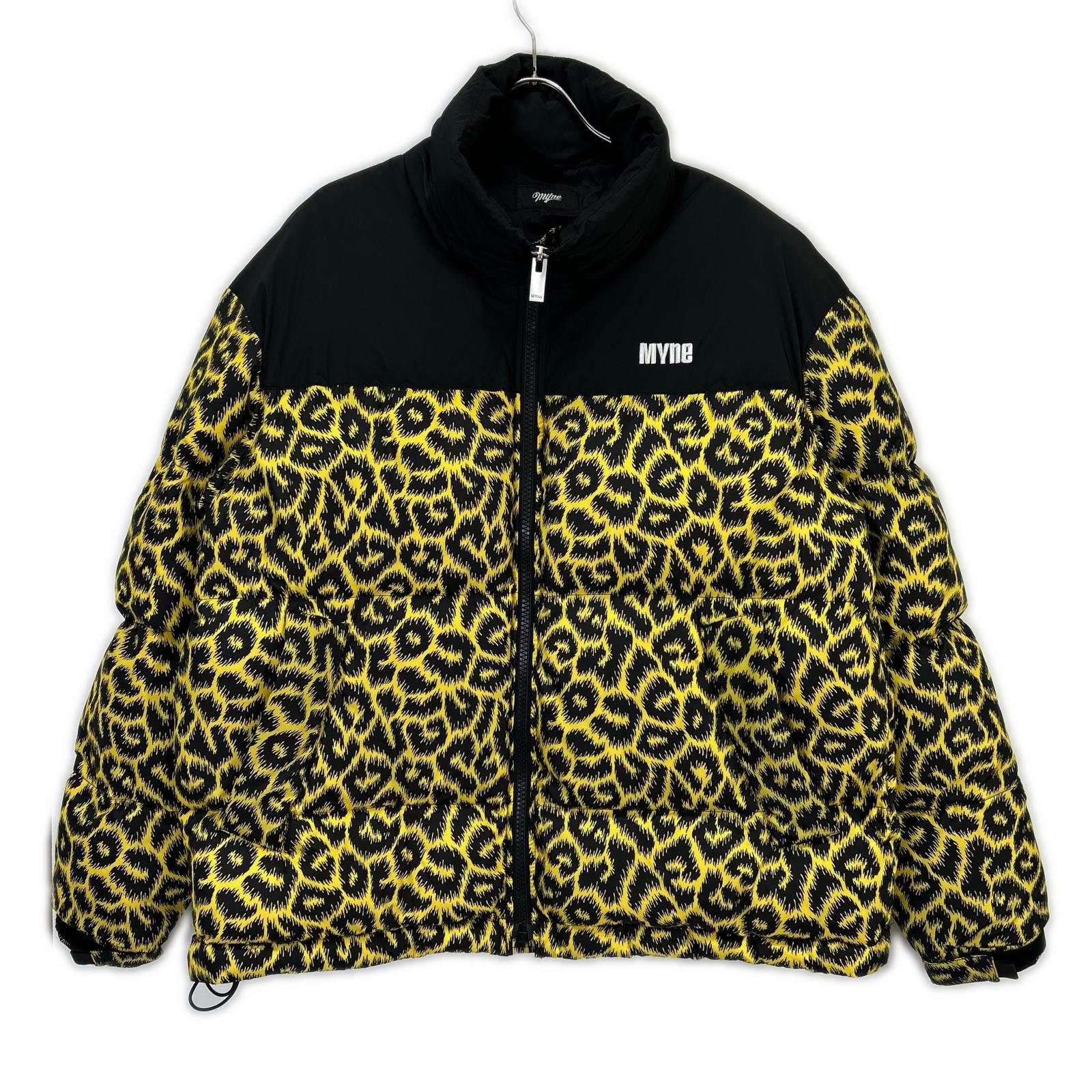 ミハラヤスヒロ G07BL011 MYne レオパード柄 ダウンジャケット S