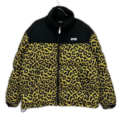ミハラヤスヒロ G07BL011 MYne レオパード柄 ダウンジャケット S