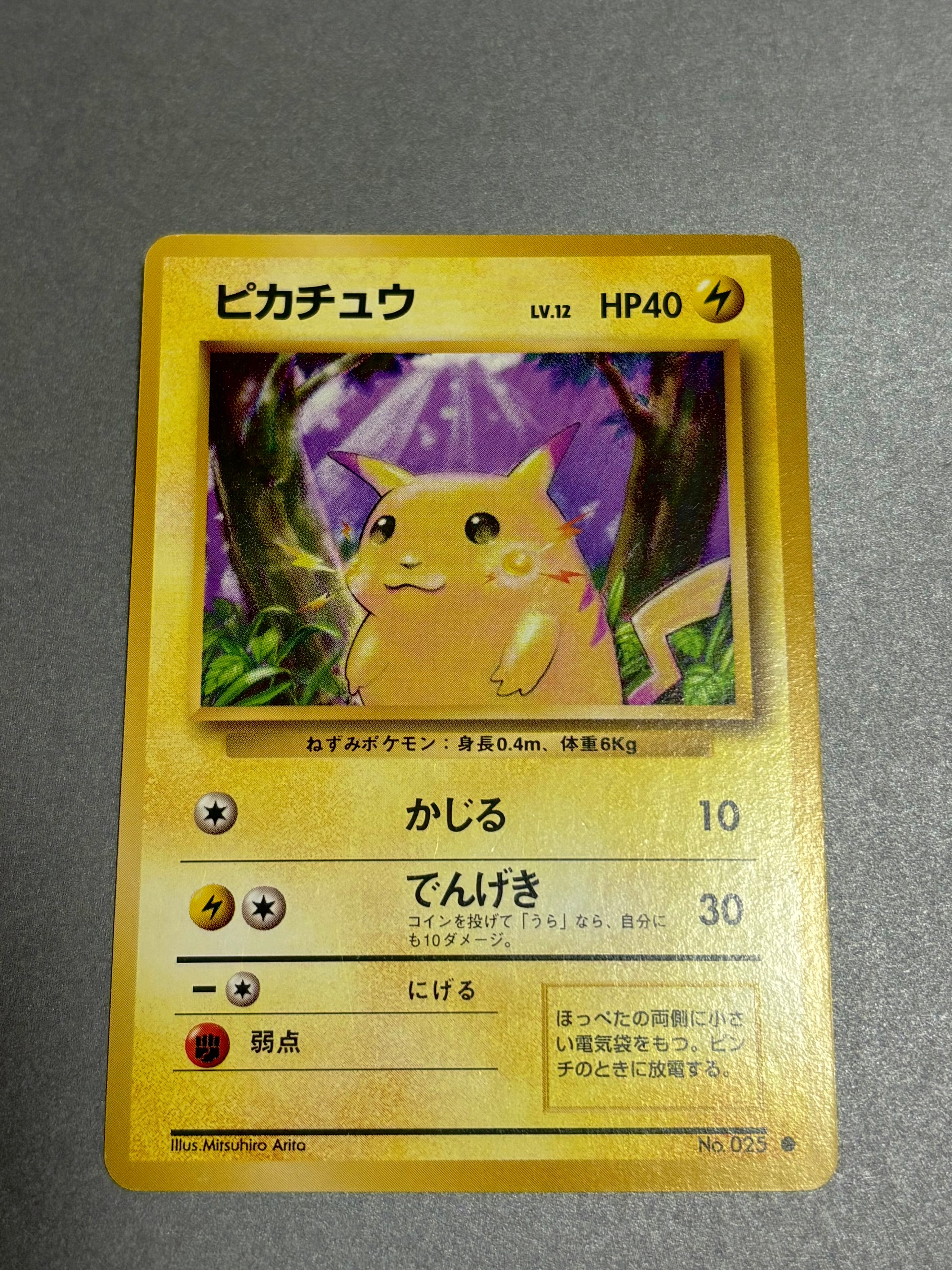 ピカチュウ ● : 旧裏 [PMCG1-2](拡張パック「ポケットモンスター カードゲーム」再販)