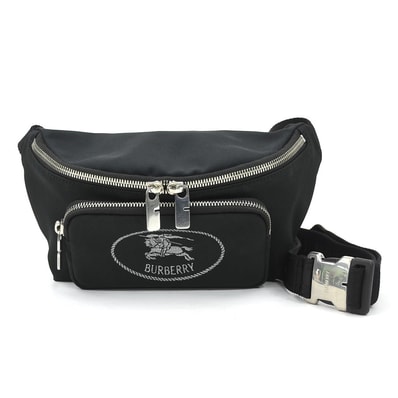 バーバリー BURBERRY ウエストバッグ ナイロンキャンバス ブラック ユニセックス【中古】 h31534g
