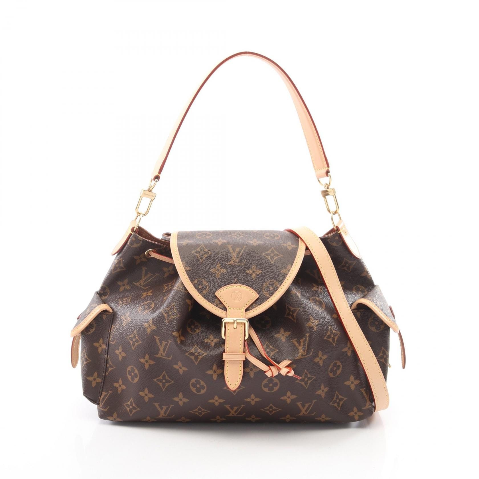 ルイ・ヴィトン LOUIS VUITTON オデッセイMM モノグラム 2WAY ハンドバッグ バッグ PVCコーティングキャンバス レザー モノグラム レディース ブラウン系 M26040 【中古】